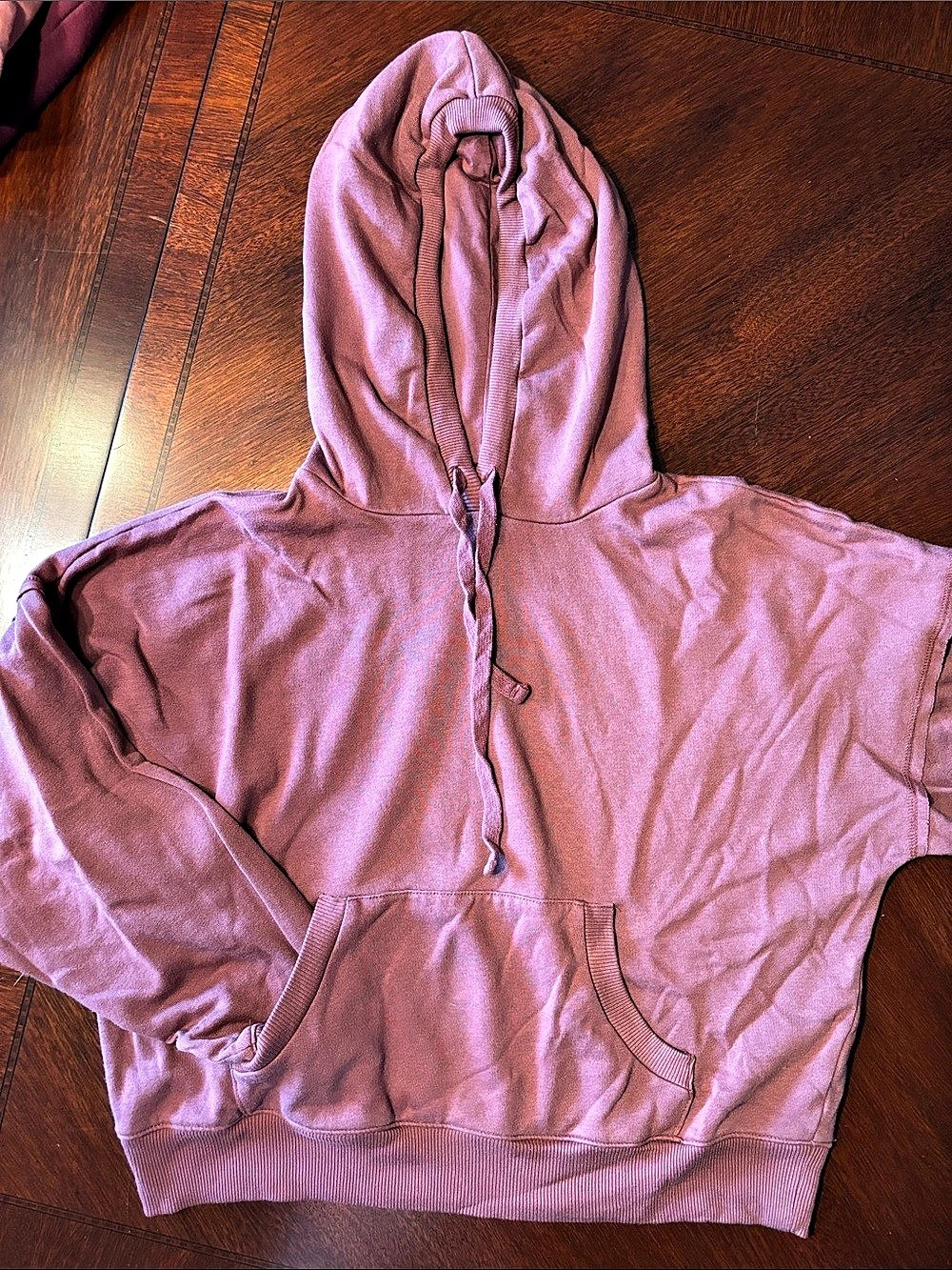 Lucky Brand maroon Pullover crop Hoodie Like New